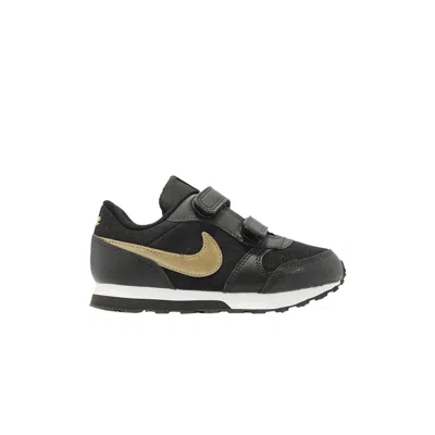 Pre-owned Nike Md Runner 2 Vtb Td 'black Metallic Gold' | Infant Size 10