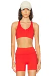 Nike Medium Support Padded Sports Bra In Red