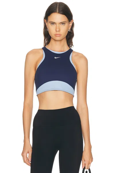 Nike Medium Support Padded Sports Bra In Blue