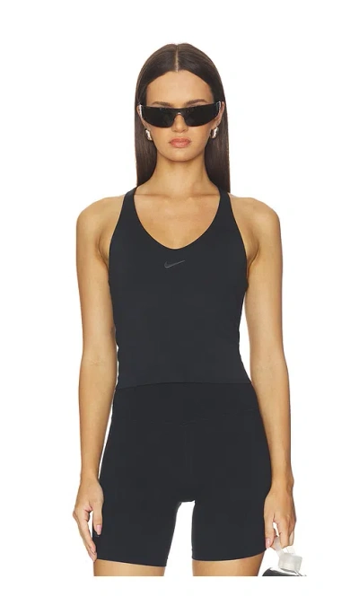 Nike Medium Support Padded Sports Bra Tank Top In Black