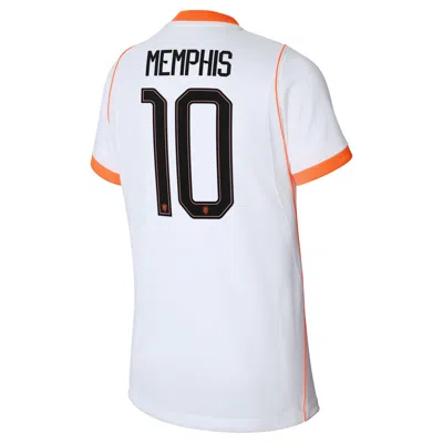 Nike Memphis Depay Netherlands National Team 2026 Stadium Away Big Kids'  Dri-fit Soccer Jersey In White