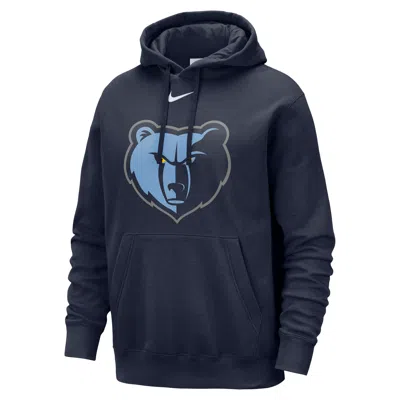 Nike Memphis Grizzlies Club  Men's Nba Pullover Hoodie In Blue