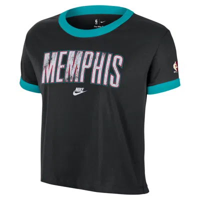 Nike Memphis Grizzlies Essential Hardwood Classics  Women's Nba T-shirt In Black