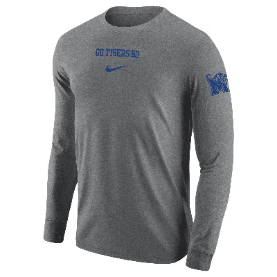 Nike Memphis  Men's College Long-sleeve T-shirt In Grey