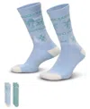 Nike Men's 2-pack Everyday Cushioned Winter Wonderland Crew Socks In Multi