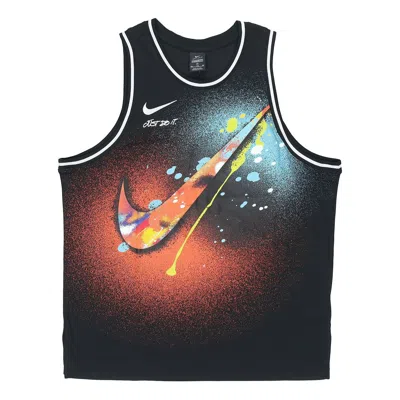 Nike Men's 2021 Summer New Colorful Logo Top Sleeveless T-shirt Multicolor