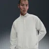 Nike 24.7 Impossiblysoft Dri-fit Half Zip Sweatshirt In White