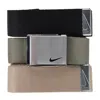 Nike Men's 3-in-1 Web Belt Pack With Silver Buckle In Multi