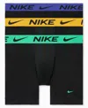 Nike Men's 3-pack Dri-fit Boxer Briefs In Black