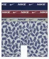 Nike Men's 3-pack Dri-fit Essential Cotton Stretch Boxer Briefs In Blue