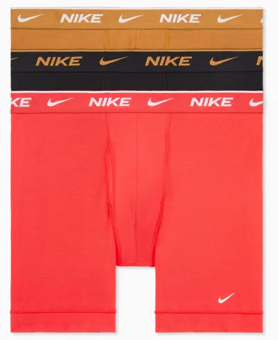 Nike Men's 3-pack Dri-fit Essential Cotton Stretch Boxer Briefs In Multi