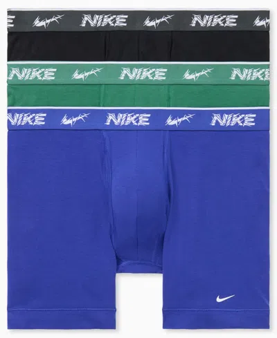 Nike Men's 3-pack Dri-fit Essential Cotton Stretch Boxer Briefs In Multi