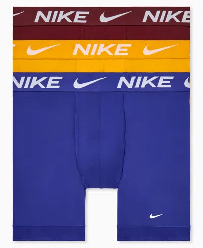Nike Men's 3-pack Dri-fit Essential Micro Boxer Briefs In Multi