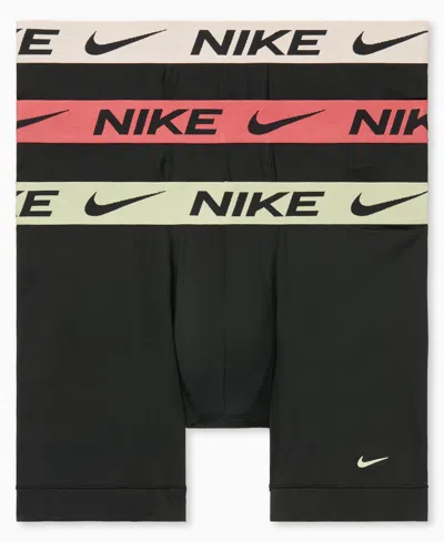 Nike Men's 3-pack Dri-fit Essential Micro Boxer Briefs In Multi