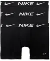 Nike Men's 3-pack Dri-fit Essential Micro Boxer Briefs In Black