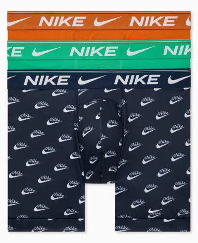 Nike Men's 3-pack Dri-fit Ultra Comfort Boxer Briefs In Blue