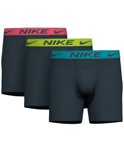 Nike Men's 3-pk. Dri-fit Adv Boxer Briefs In Ocean
