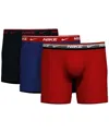 Nike Dri-fit Essential Assorted 3-pack Stretch Cotton Boxer Briefs In Uni Red - Airmax Wb,reep Royal-uni Red,b
