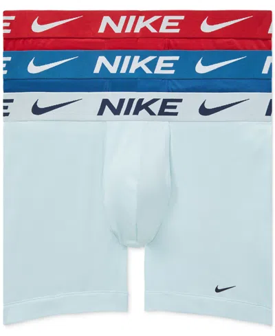 Nike Men's 3-pk. Dri-fit Essential Micro Boxer Briefs In Glacier Bl