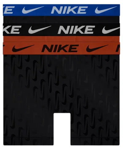 Nike Men's 3-pack Dri-fit Essential Micro Boxer Briefs In Black