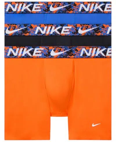 Nike Men's 3-pack Dri-fit Essential Micro Boxer Briefs In Multi