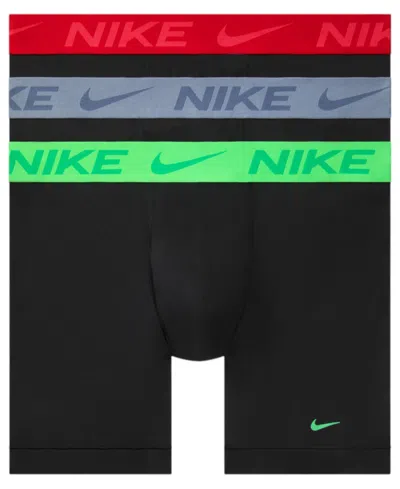 Nike Men's 3-pack Dri-fit Essential Micro Boxer Briefs In Multi