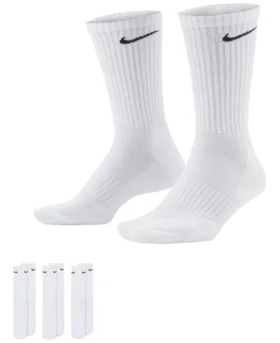 Nike Men's 3-pk. Everyday Crew Socks In White