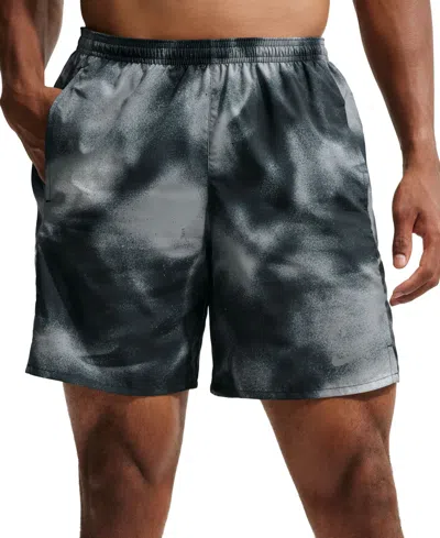 Nike Men's 7" Miler Dri-fit Brief-lined Running Shorts In Blue