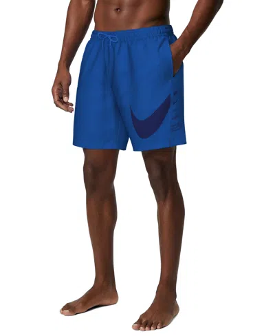 Nike Men's 7" Volley Swim Shorts In Blue