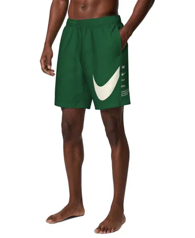 Nike Men's 7" Volley Swim Shorts In Green