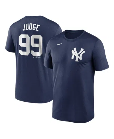 Nike Men's Aaron Judge Navy New York Yankees Legend Name Number Performance T-shirt
