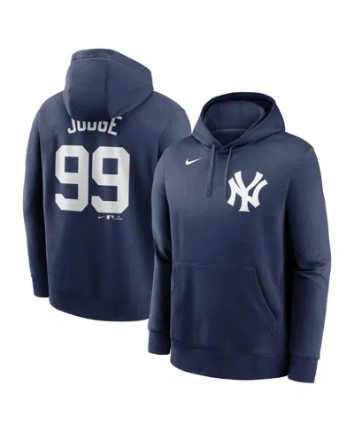 NIKE MEN'S AARON JUDGE NAVY NEW YORK YANKEES PLAYER NAME NUMBER CLUB PULLOVER HOODIE