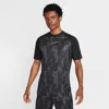Nike Men's Academy Dri-fit Short-sleeve Soccer Top In Black