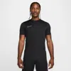 Nike Men's Academy Dri-fit Short-sleeve Soccer Top In Black