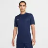 Nike Men's Academy Dri-fit Short-sleeve Soccer Top In Blue