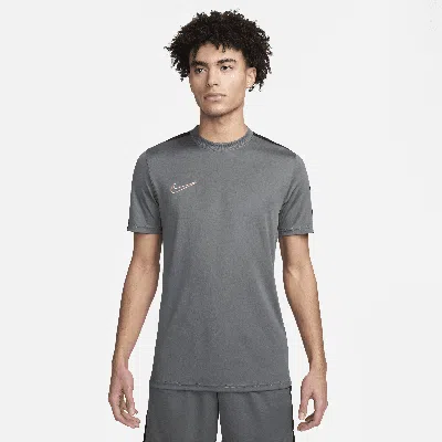 Nike Men's Academy Dri-fit Short Sleeve Soccer T-shirt In Grey