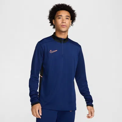 Nike Men's Academy Dri-fit Soccer Drill Top In Blue