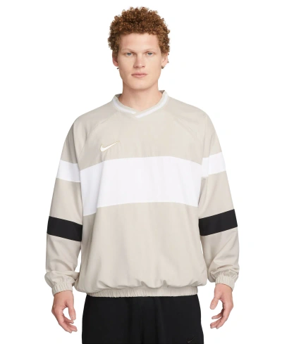 Nike Men's Academy Dri-fit Soccer Top In Lt Orewood Brn,white,black,white