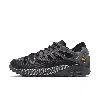 Nike Ferragamo Black Leather Vanna I Ballerinas In Multicolor