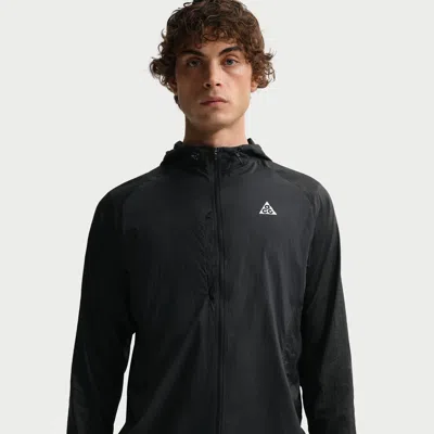 Nike Men's  Acg "aireez" Trail Running Jacket In Black