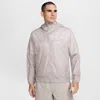 Nike Acg Cinder Cone Logo-embroidered Nylon Hooded Jacket In Grey