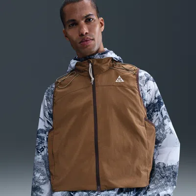 Nike Men's  Acg "death Bloom" Vest In Brown