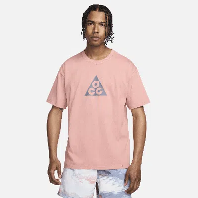 Nike Dri-fit Acg Oversize Graphic T-shirt In Pink