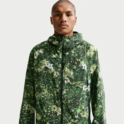 Nike Men's  Acg "five Towers" Uv-protective Jacket In Green