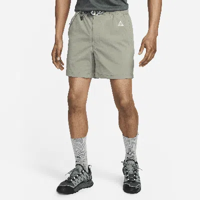 Nike Acg Water Repellent Stretch Nylon Hiking Shorts In Dark Stucco/summit White