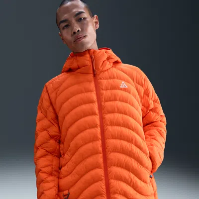 Nike Men's  Acg "lava Flow" Therma-fit Adv Jacket In Orange