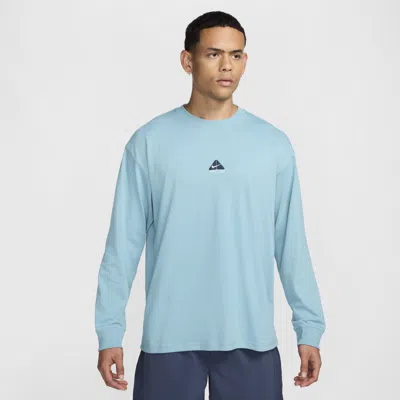 Nike Men's  Acg "lungs" Long-sleeve T-shirt In Blue