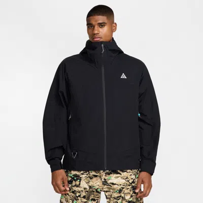 Nike Men's  Acg "morpho" Storm-fit Adv Rain Jacket In Black