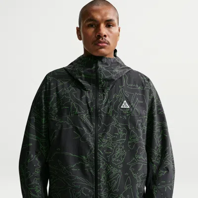 Nike Men's  Acg "morpho" Storm-fit Adv Rain Jacket In Black