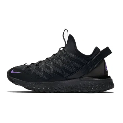 Nike Men's Acg React Terra Gobe Shoes In Black/space Purple/anthracite